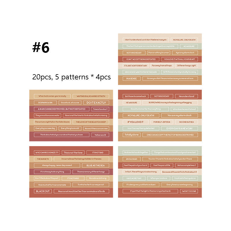 Washi Tearable Note Sticker