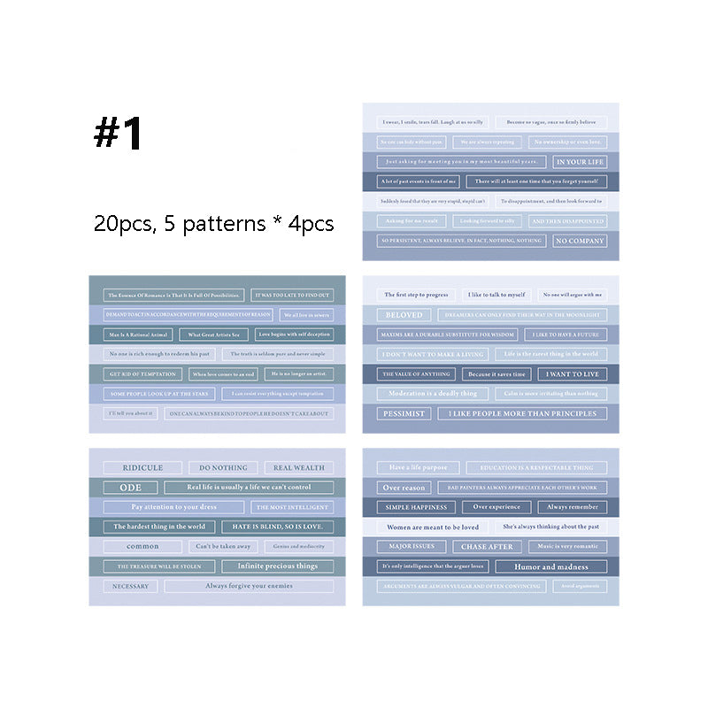 Washi zerreißbarer Notizaufkleber