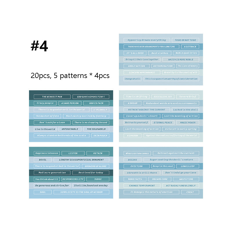 Washi Tearable Note Sticker