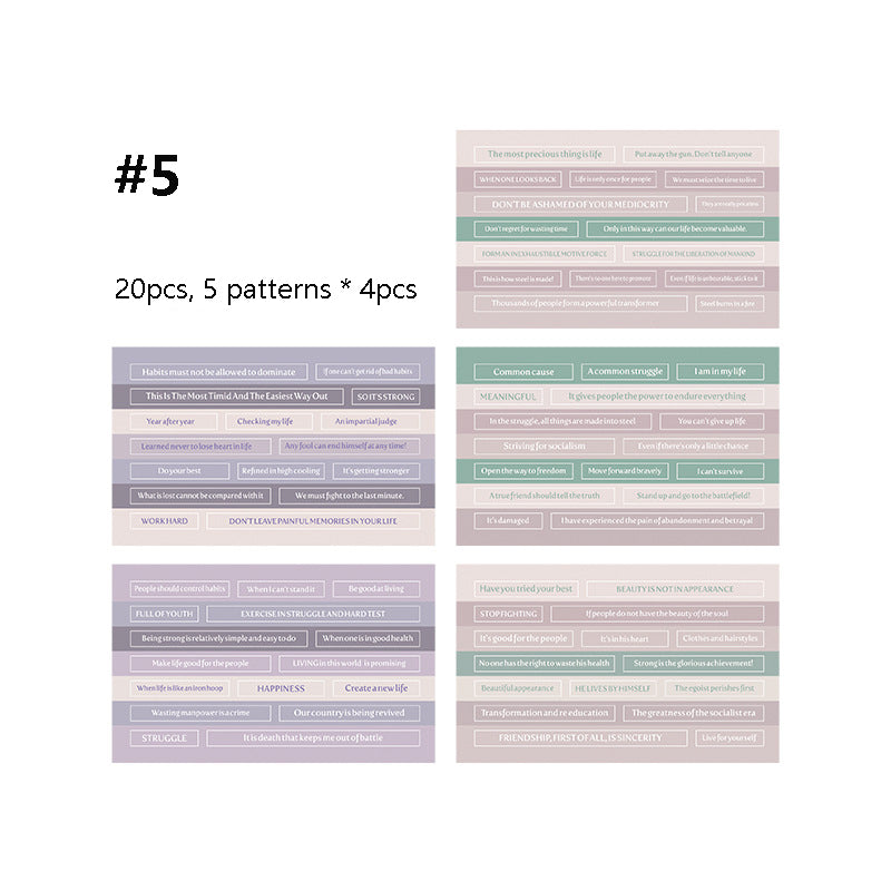 Washi zerreißbarer Notizaufkleber