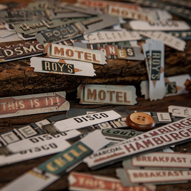 Retro Little Creed Series 60pcs