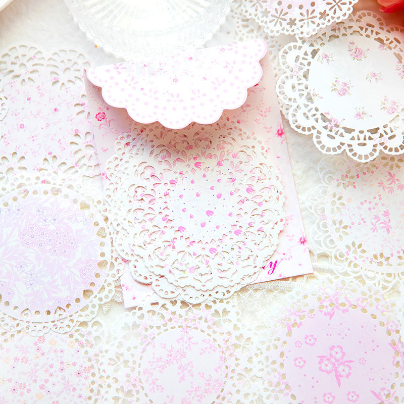 Lace Hollow Kraft Deco Paper 20pcs