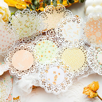 Lace Hollow Kraft Deco Paper 20pcs