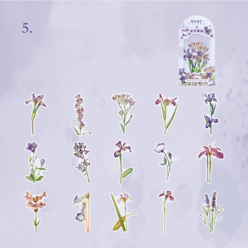 Pegatinas de la serie Flower Island 30 piezas