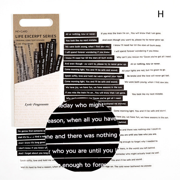 Stripe Stickers Life Pakcs 40pcs