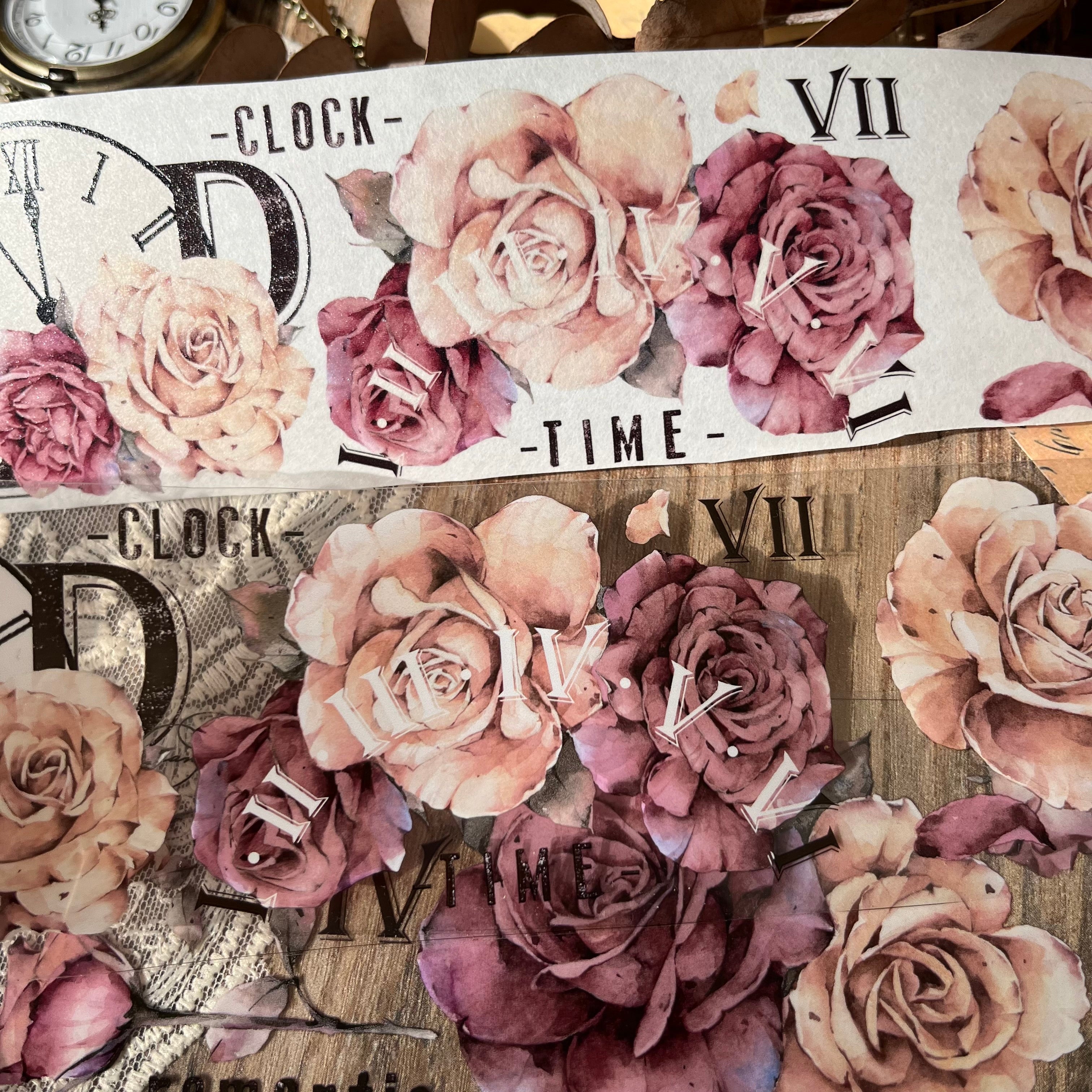 Retro Rose Washi PET Tape（6mm*150cm）