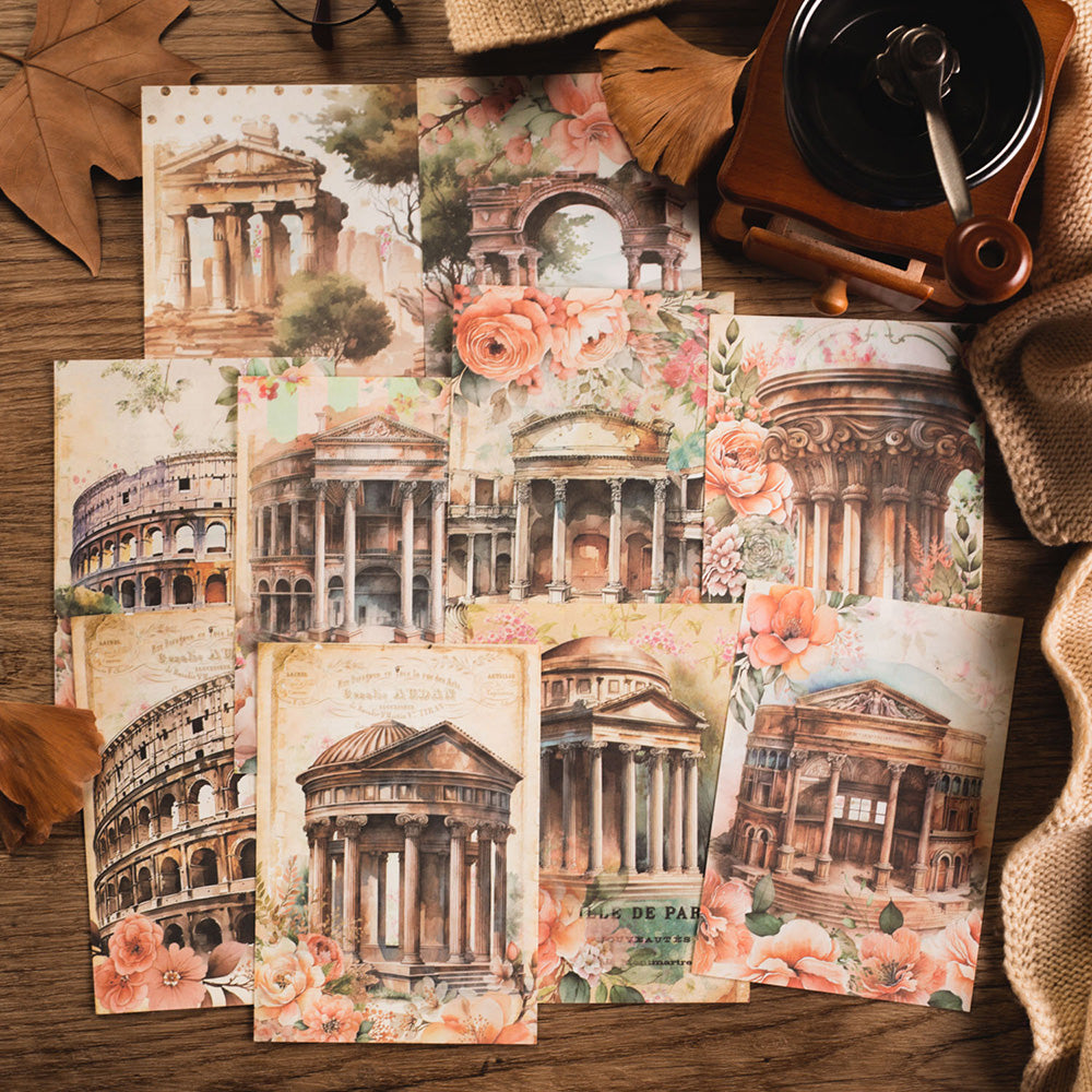 Roman-Palace-scrapbook-paper