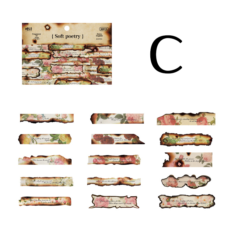 Fragment of note series sticker