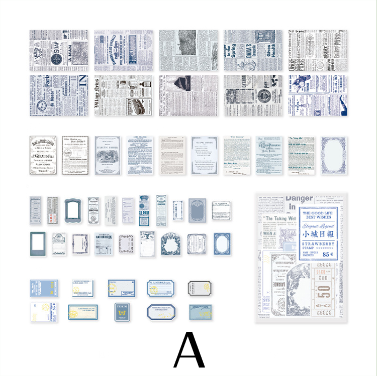 Chapters of Time Series - Vintage Journal Paper 100Pcs