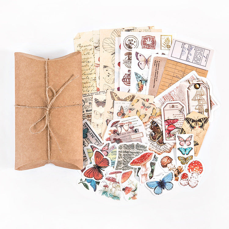 Vintage Collection Room Series Scrapbooking Materials Pack (Paper + Stickers)