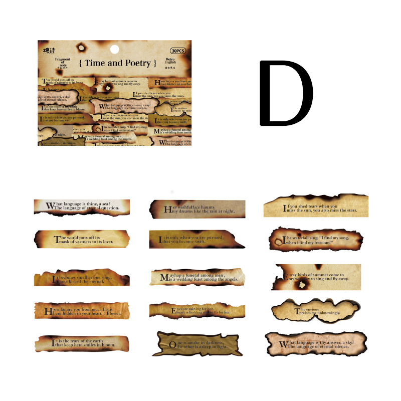 Fragment of note series sticker