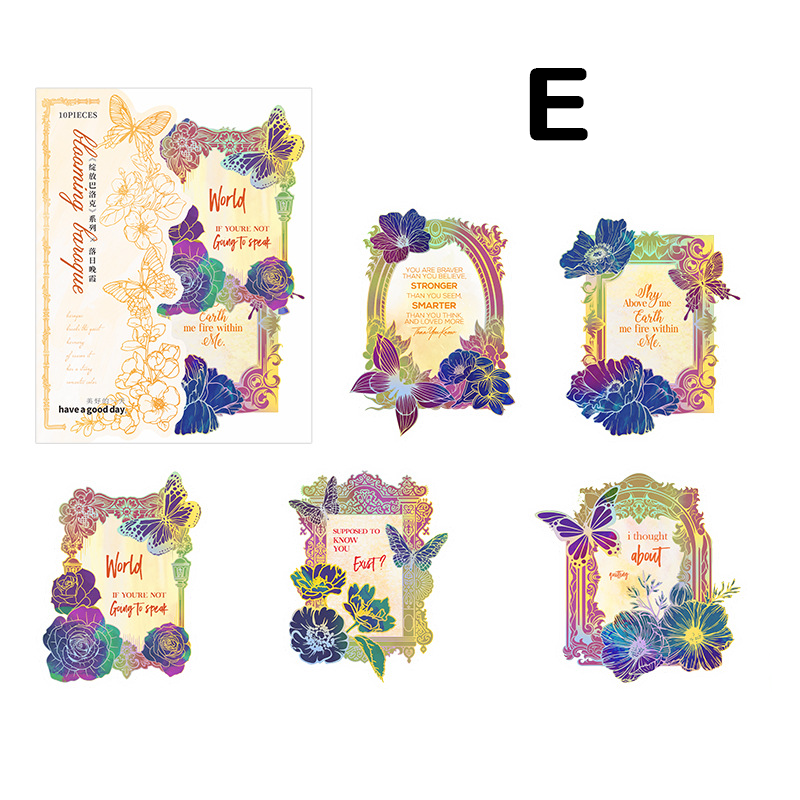 Blooming Baroque Border Stickers