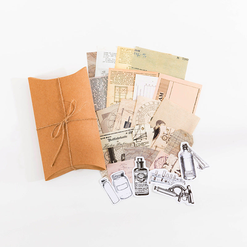 Vintage Collection Room Series Scrapbooking Materials Pack (Paper + Stickers)