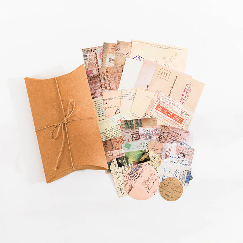 Vintage Collection Room Series Scrapbooking Materials Pack (Paper + Stickers)
