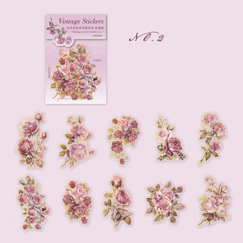 Speak to Flower Stickers 20pcs