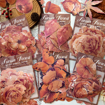 Sunset Flower Stickers