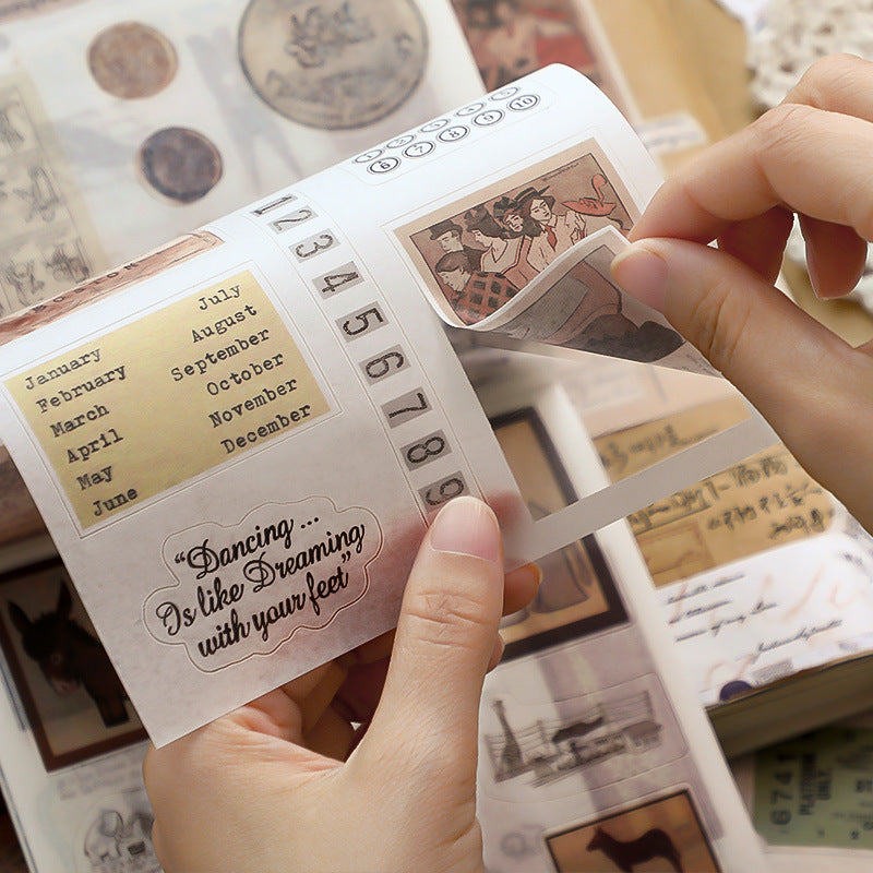 Vintage Sticker Book | MOOBOOM