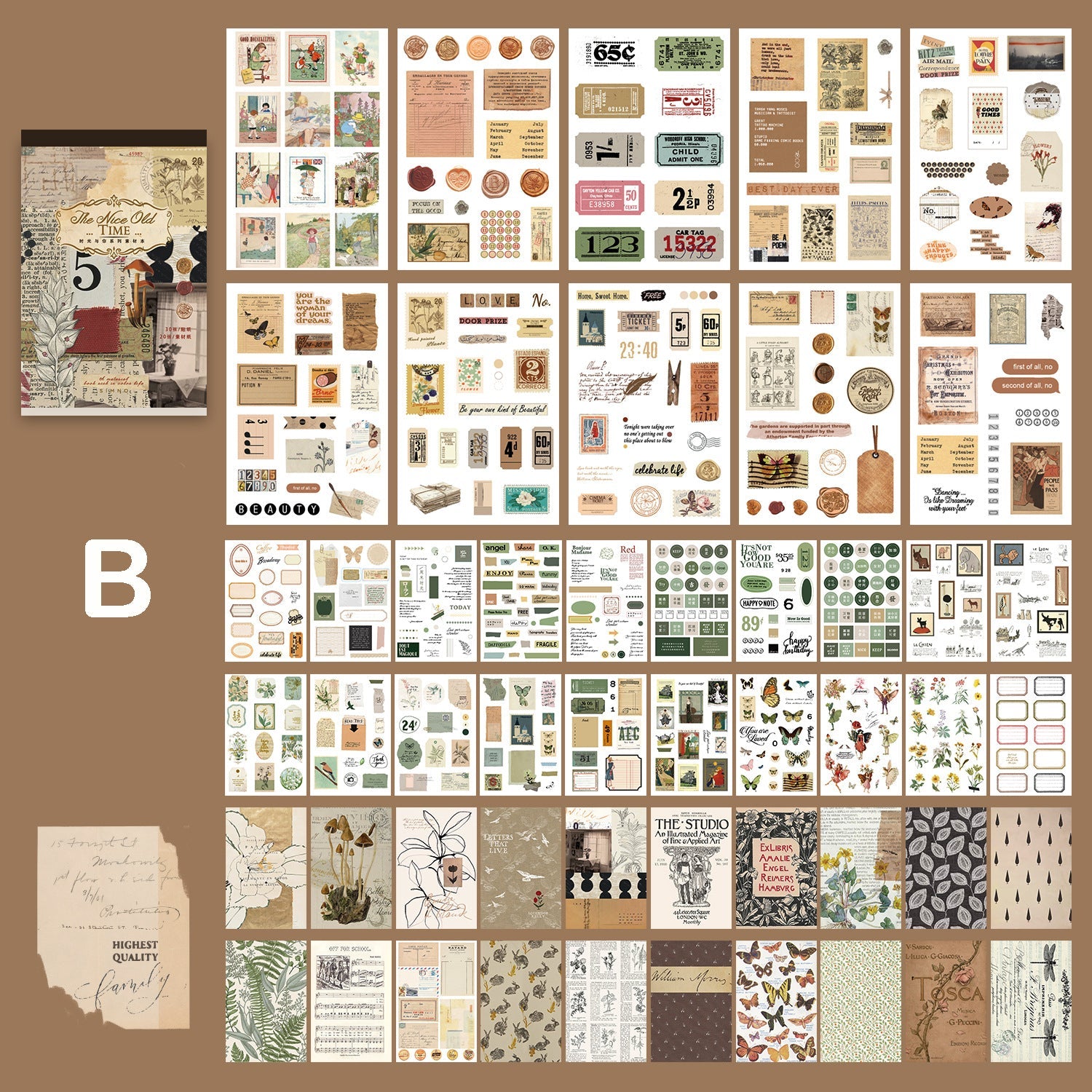 Time with You Sticker Book 50 Pages