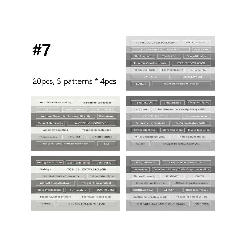 Washi Tearable Note Sticker