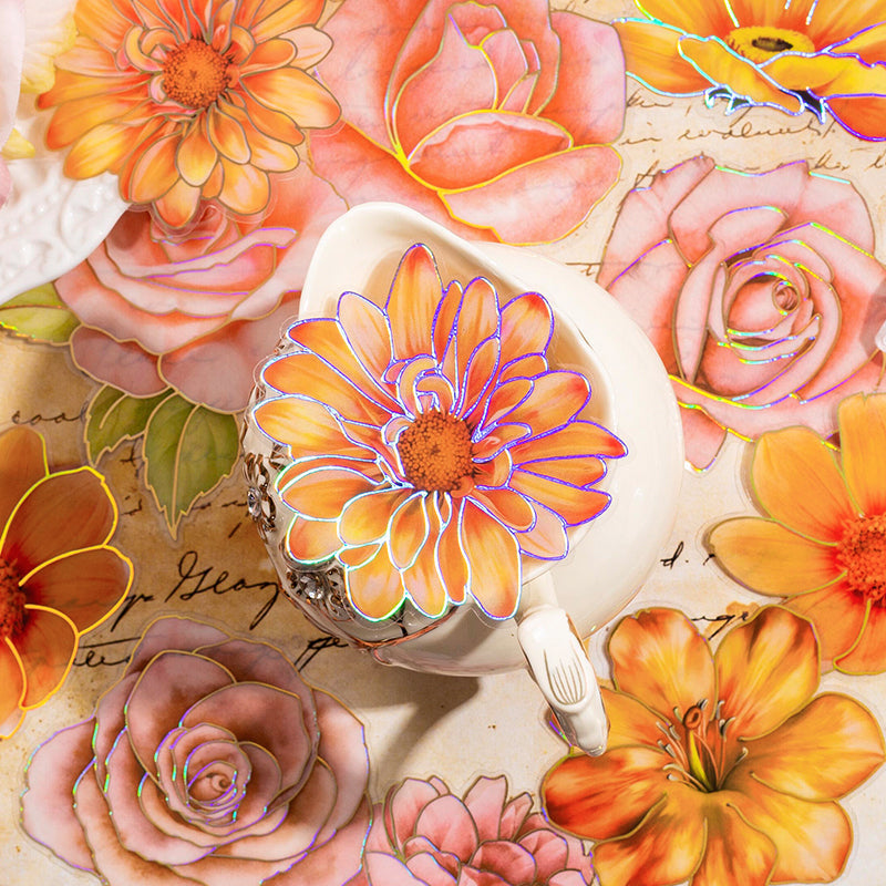 scrapbook flower sticker