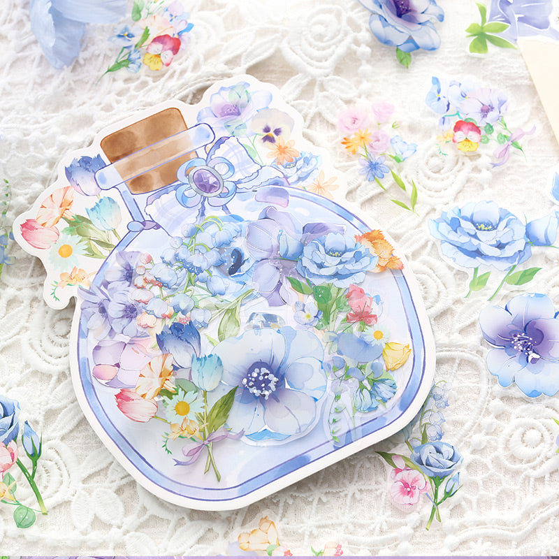 Blumen-Scrapbook-Aufkleber, 30 Stück