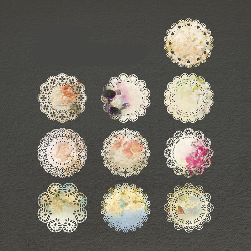 flower lace paper for card making