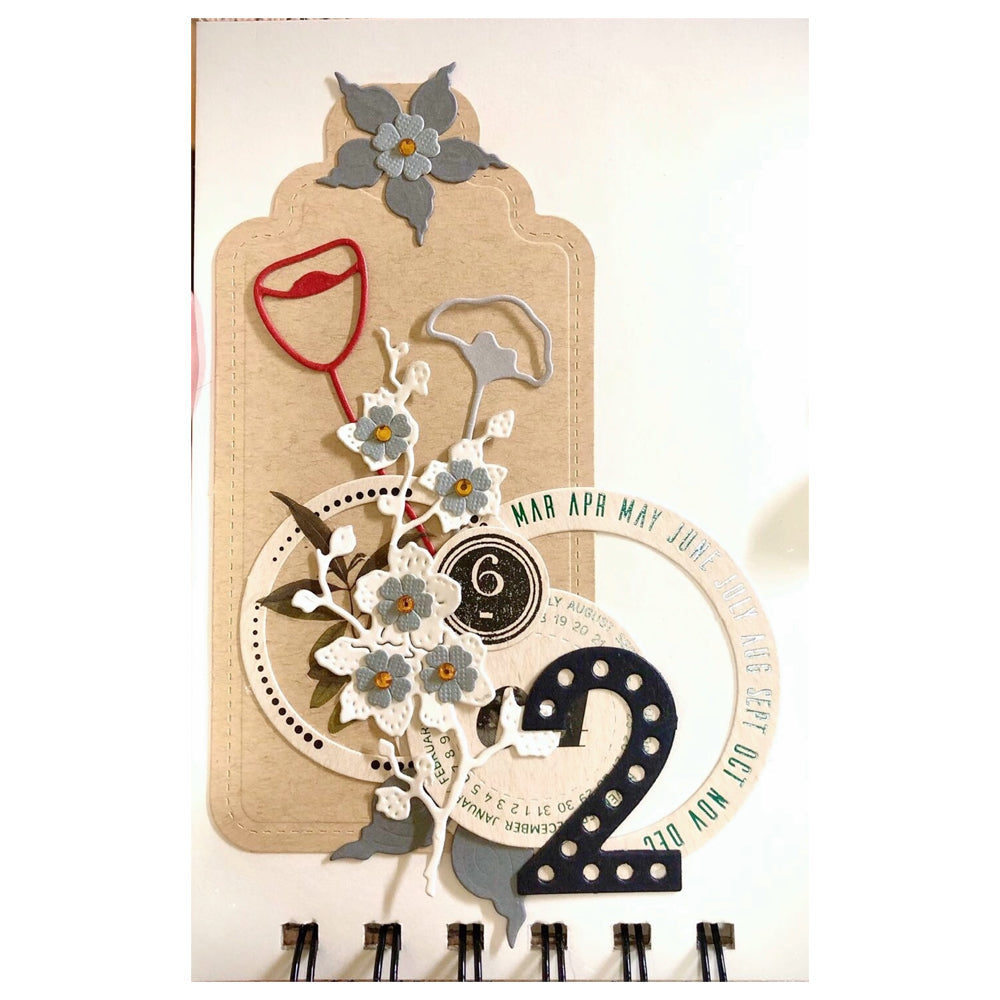 TZ Day After Day Circle Decorative Scrapbook Paper 33PCS