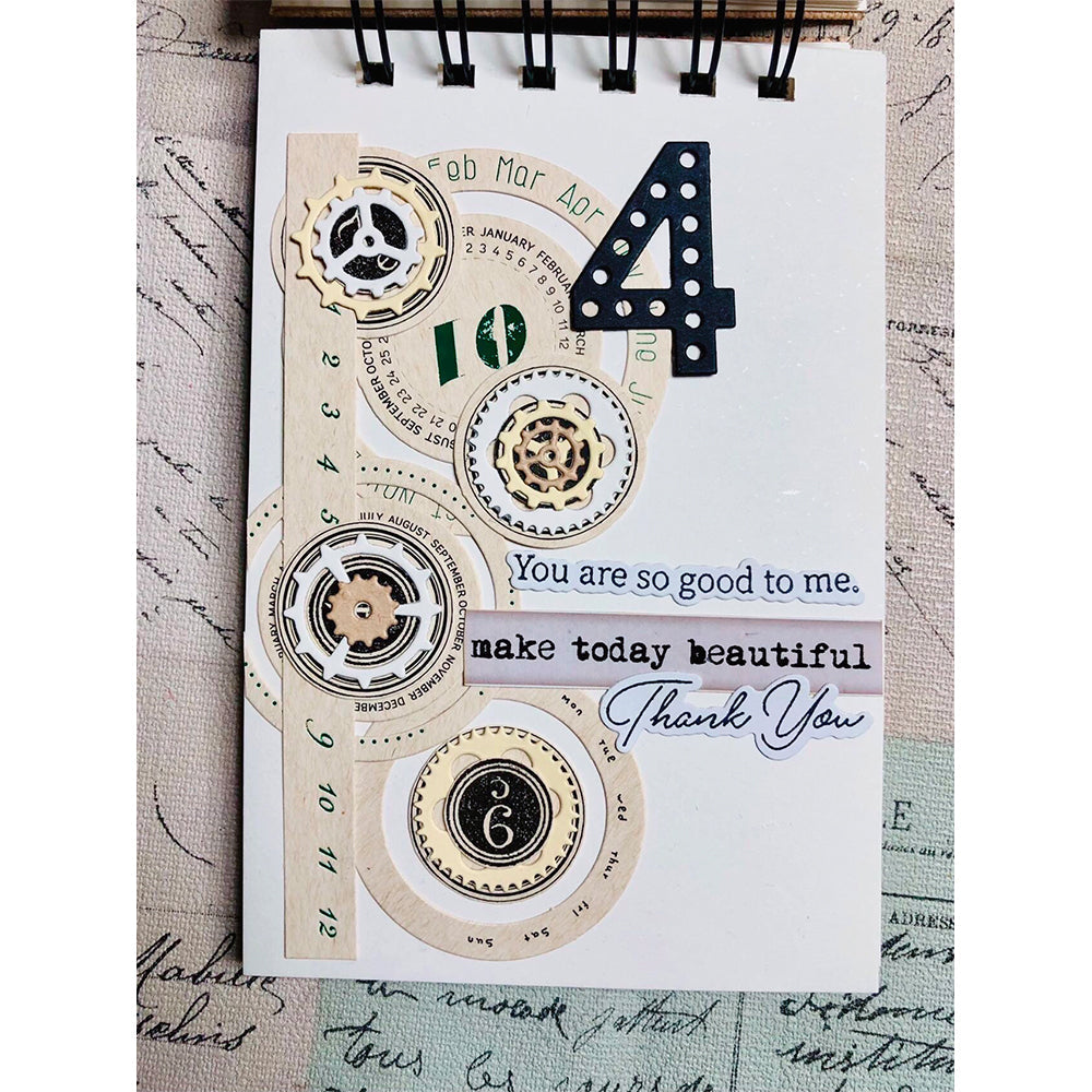 TZ Day After Day Circle Decorative Scrapbook Paper 33PCS