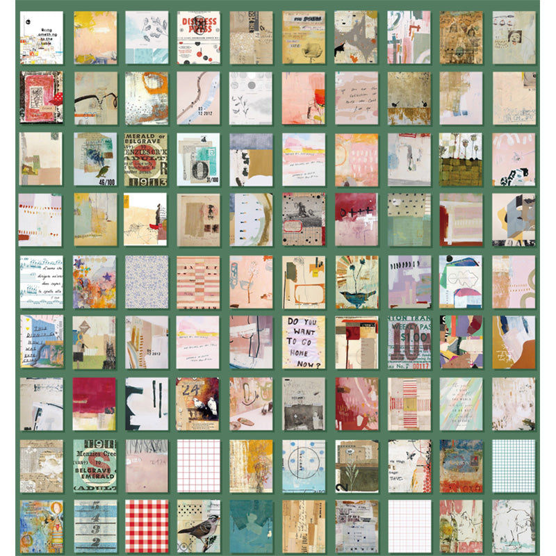 365 Mini juego de papel de diario de estilo vintage