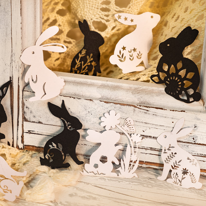 rabbit die cat paper