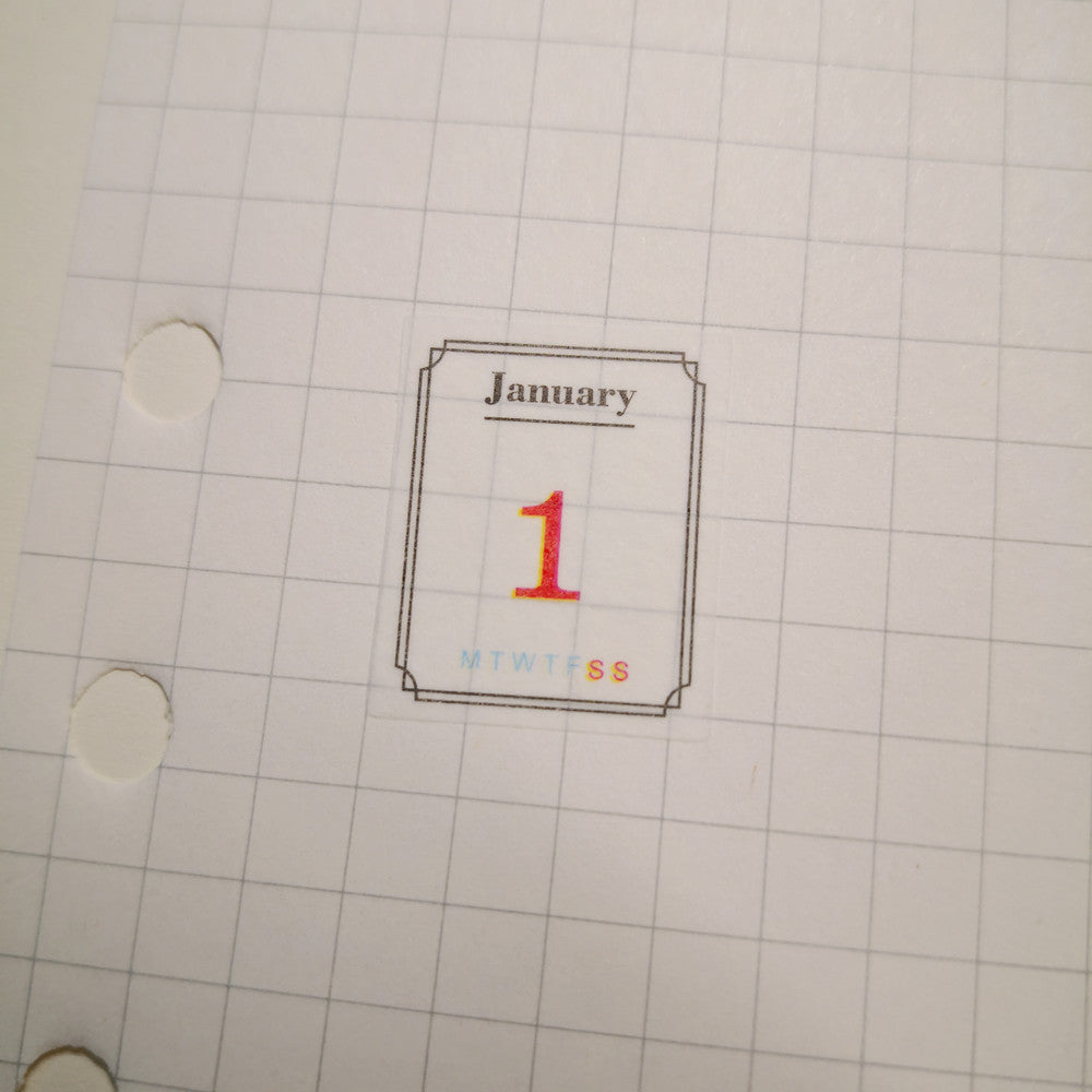 Monthly planner stickers