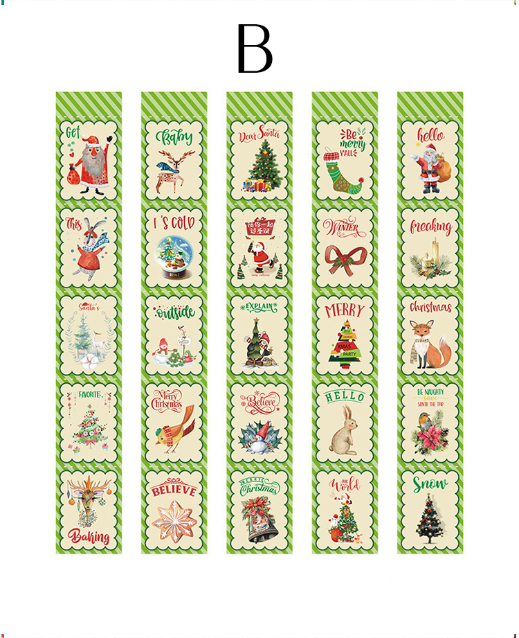 Christmas Adventure Series Long Stickers