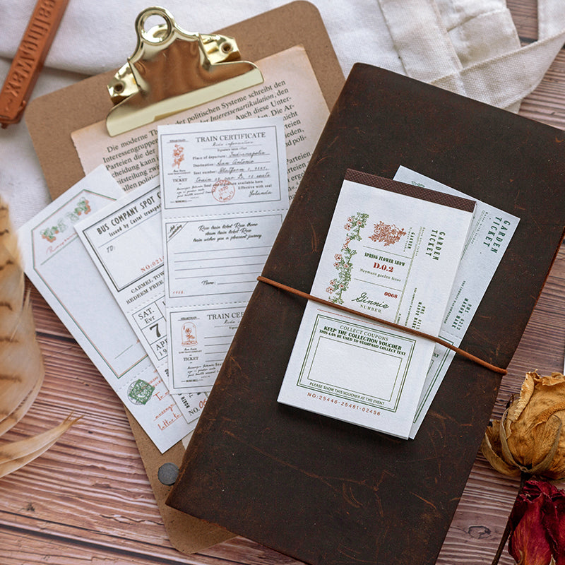 vintage decorative memo papers