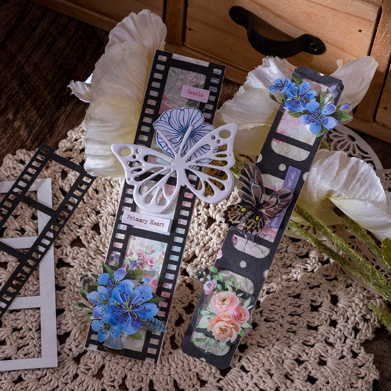 die cut film decorative paper for scrapbook