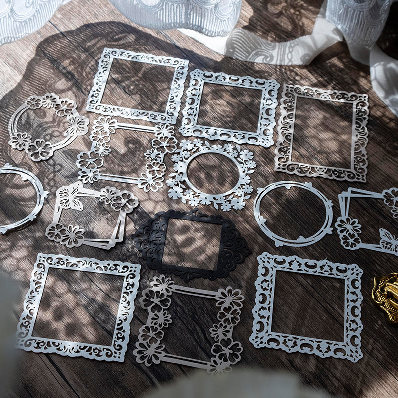 floral hollow frame for scrapbook