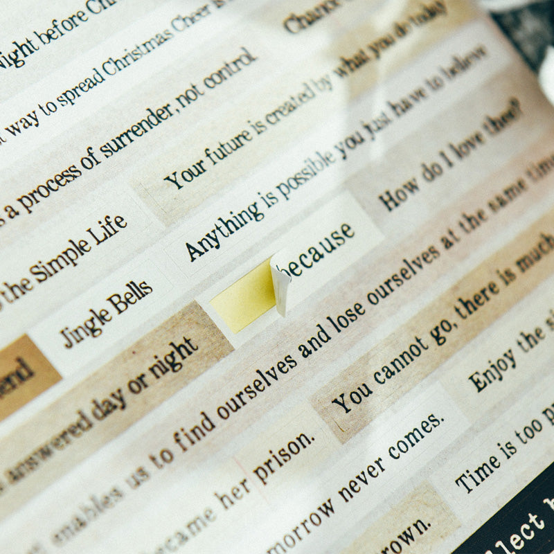 retro phrase stickers for scrapbooking