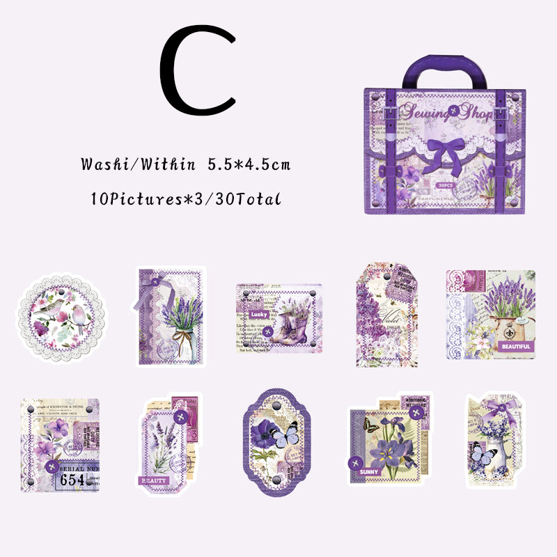 Sewing hand made series sticker