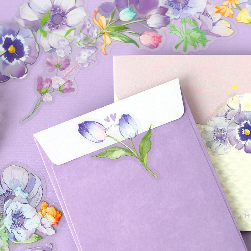 Blumen-Scrapbook-Aufkleber, 30 Stück