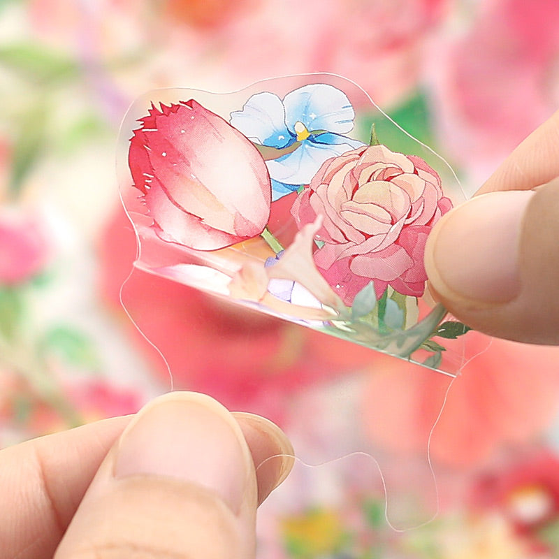 Blumen-Scrapbook-Aufkleber, 30 Stück