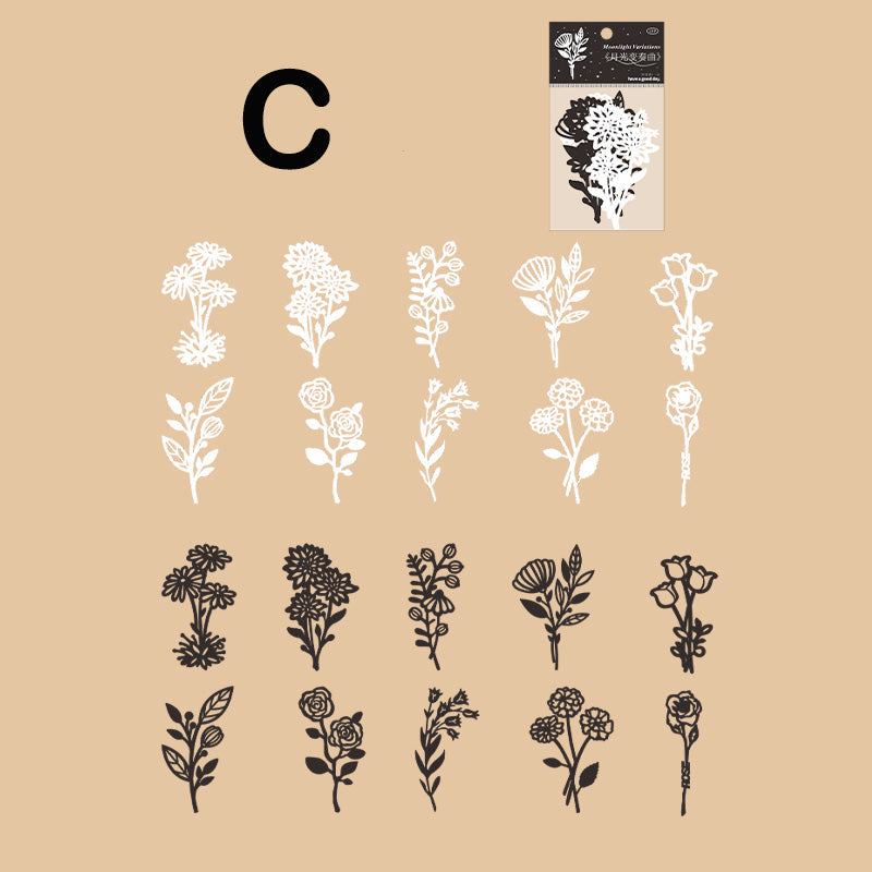 flower and plant die cut paper