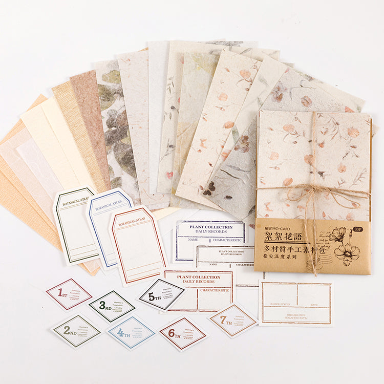 aesthetic flower scrapbook paper and memo paper