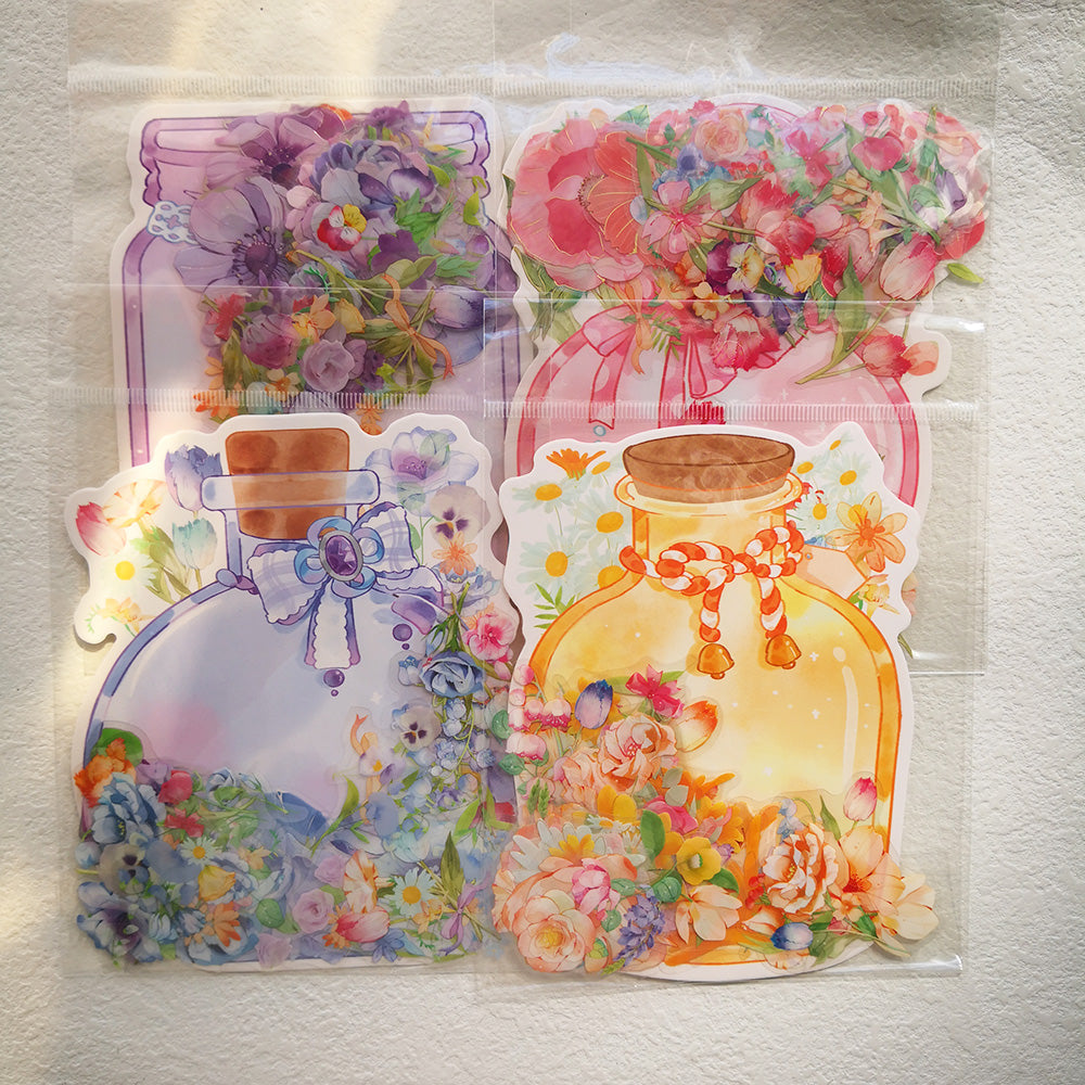 Flower Scrapbook Stickers 30PCS