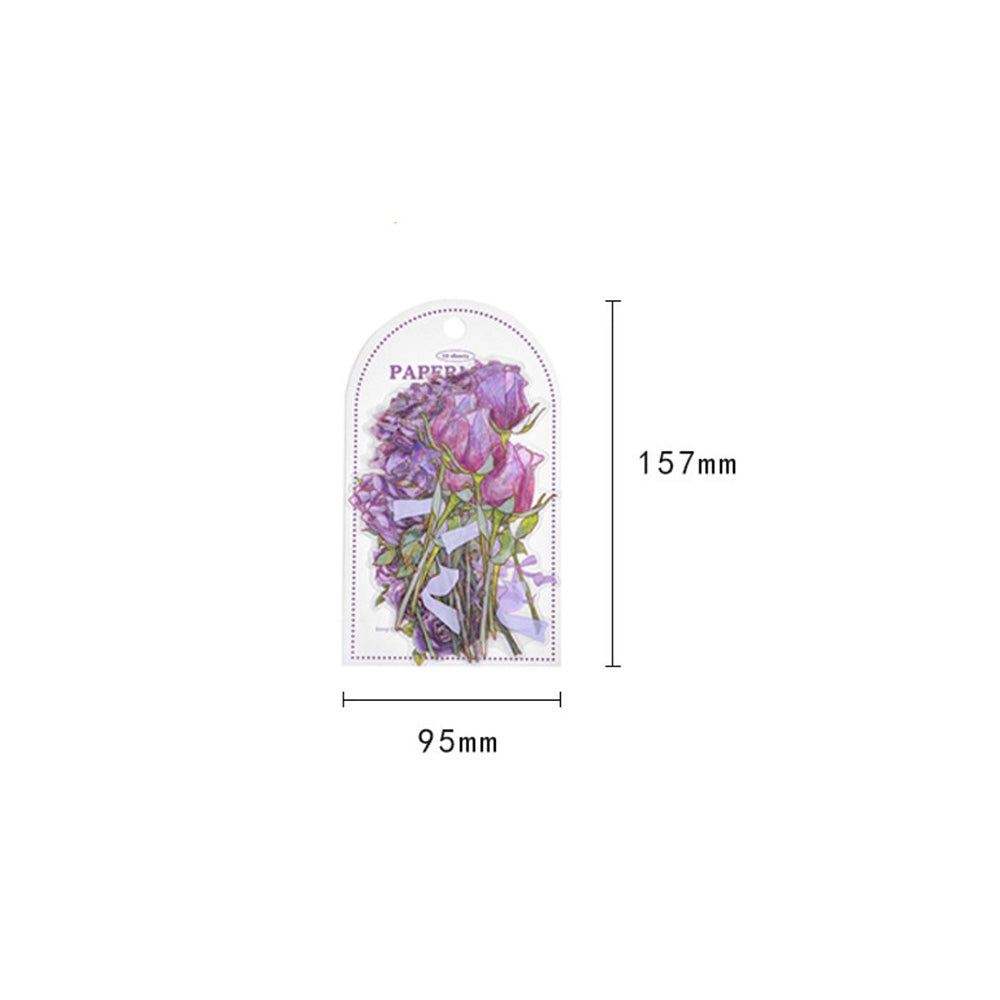 flower stickers package size