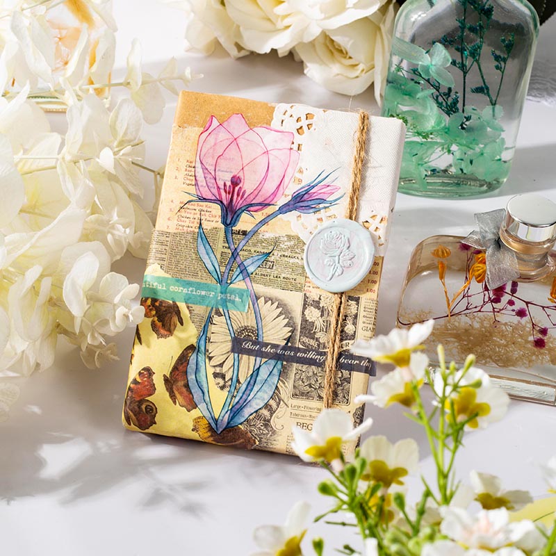 flower stickers for gift package