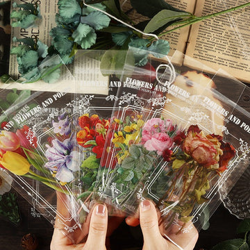 vintage style vintage flower stickers