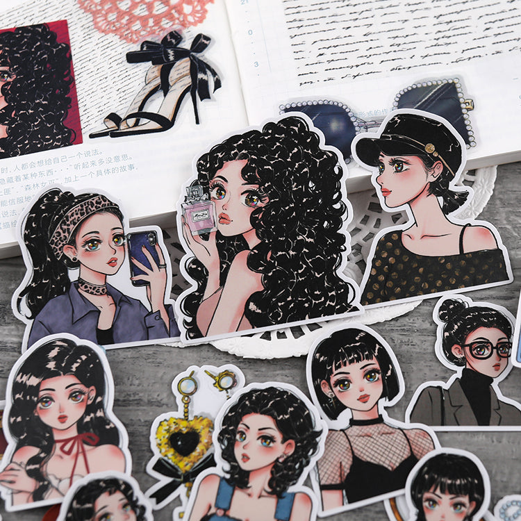 girl journal sticker