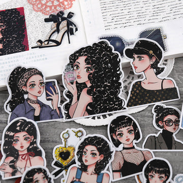 girl journal sticker