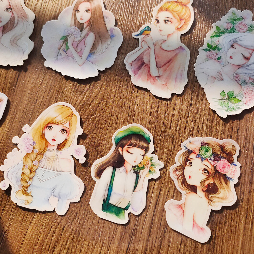 elegant lady stickers