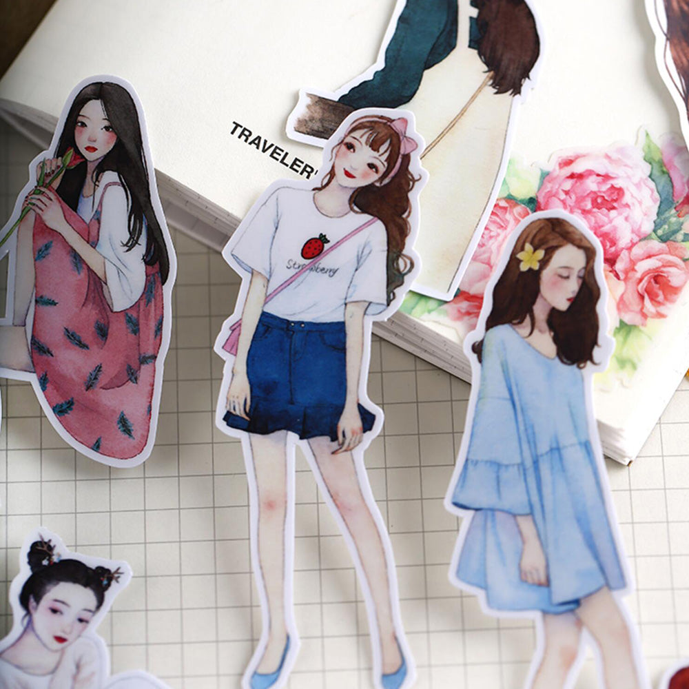 MING First Sight Beautiful Girl Stickers