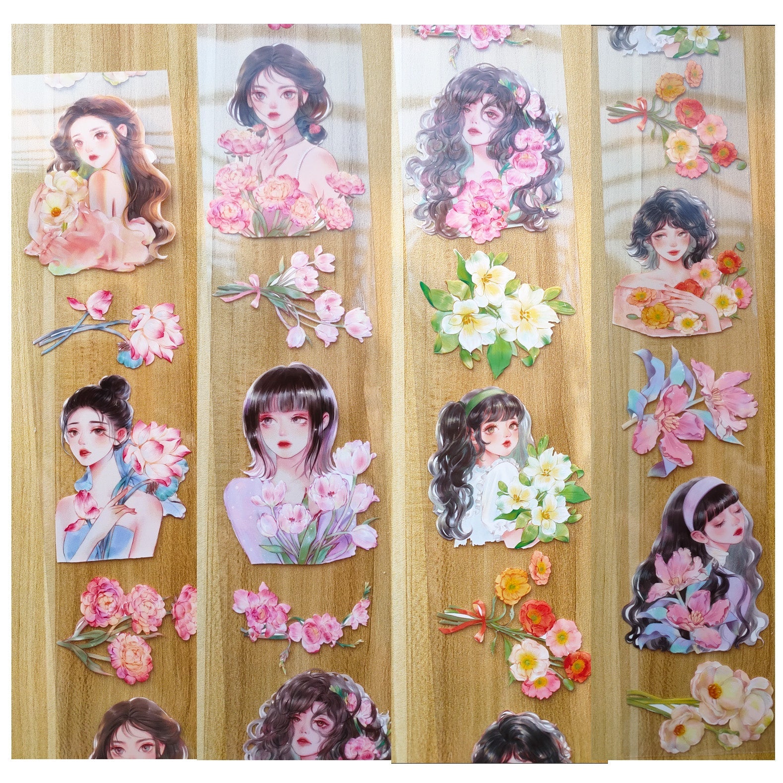 transparent girl washi tape
